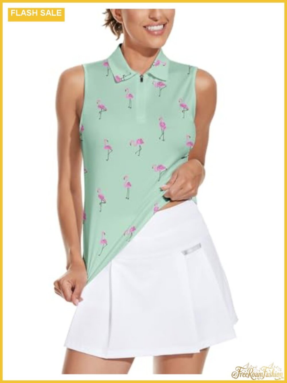 Sleeveless Golf Polo Shirt Moisture Wicking Quick Dry Athletic